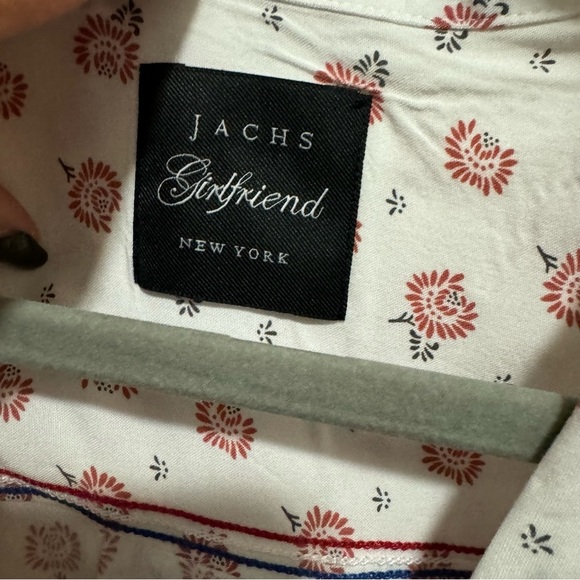 Jachs Girlfriend - size Large - cotton / rayon button up sleeveless top NWT - Picture 5 of 6